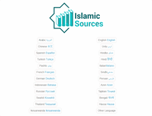 Tablet Screenshot of islamic-sources.com